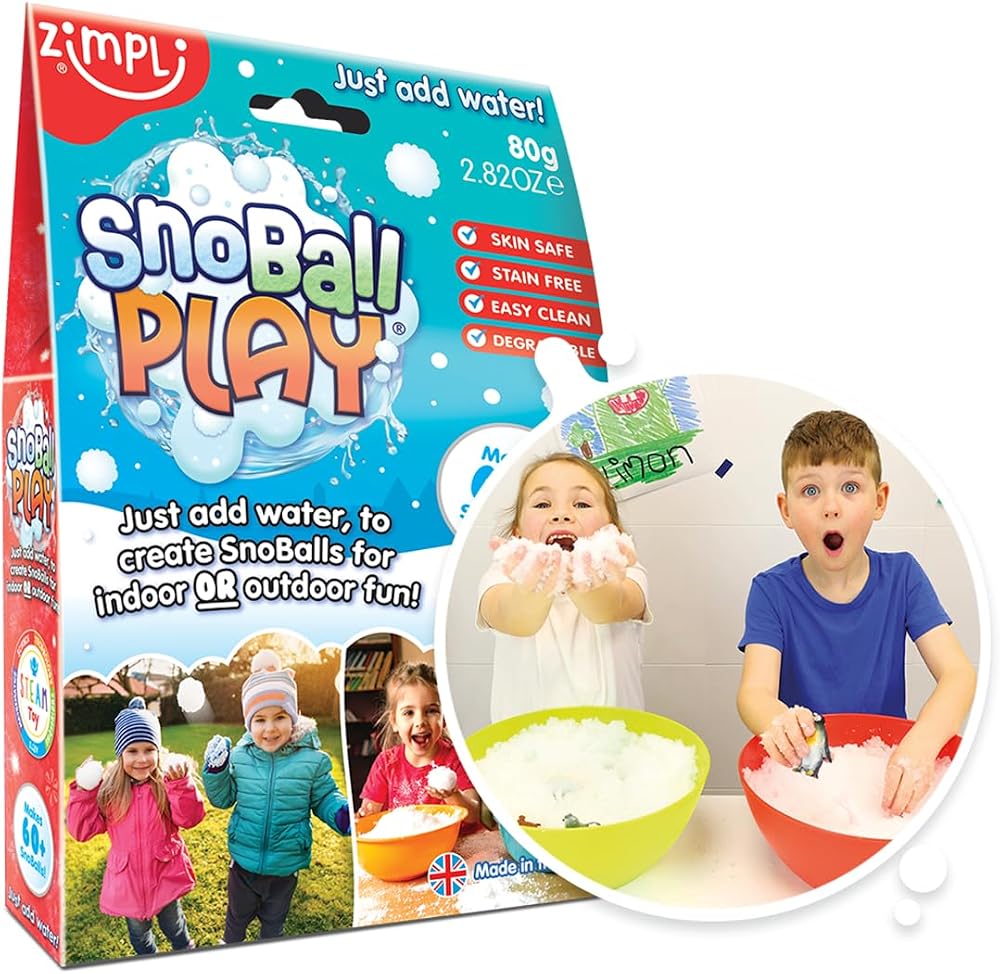 ZIMPLI SnoBall Battle Pack Snow Powder Transform to Snow 60 Snowballs