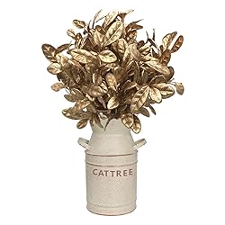Fake Plants, CATTREE Artificial Plant Gold Plastic