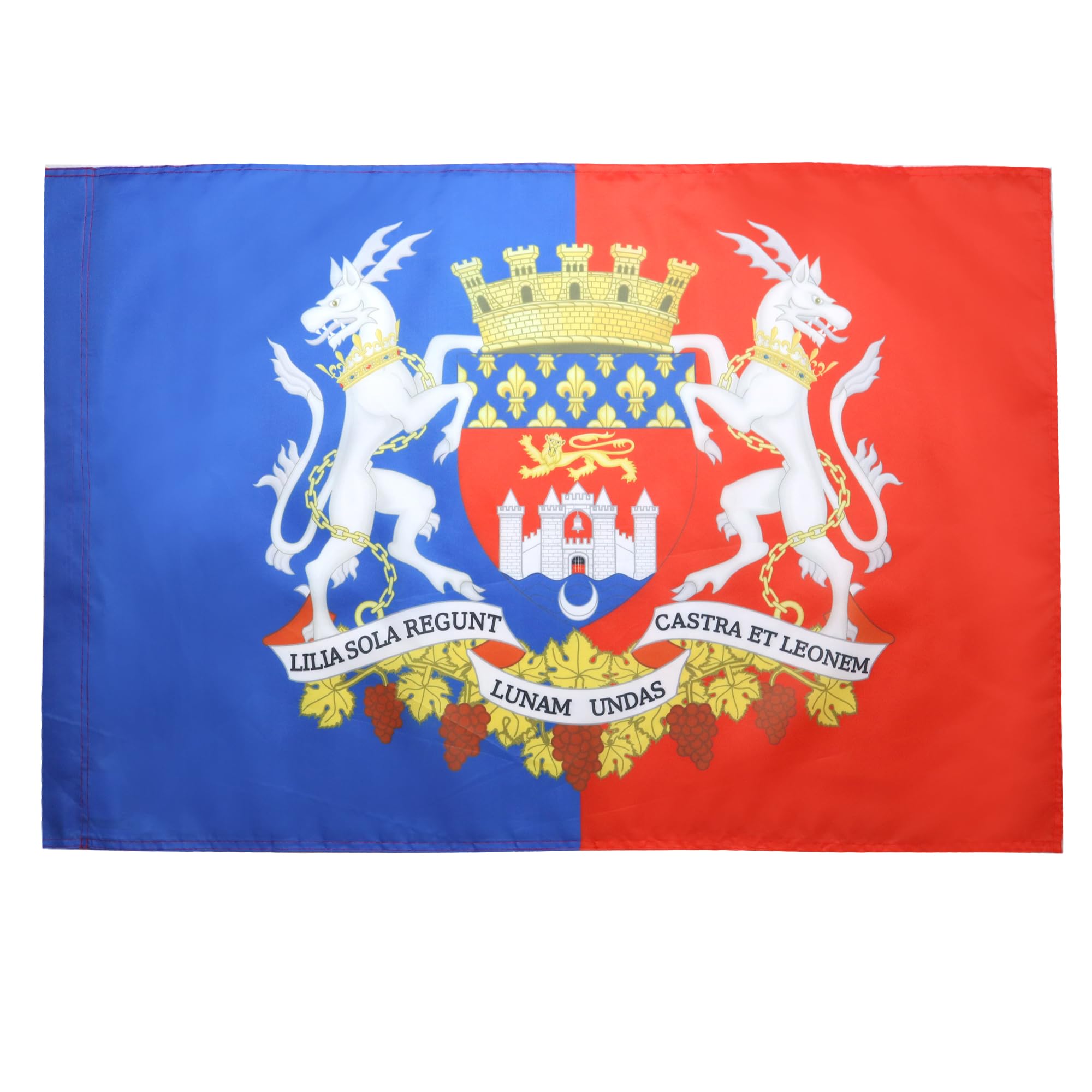 AZ FLAG - Bordeaux Coat of Arms Flag - 2x3 Ft - City of Bordeaux Banner with Sleeve - 100% Polyester - Fade Resistant - Vivid Colors - 2' x 3' Feet - 90x60 Cm