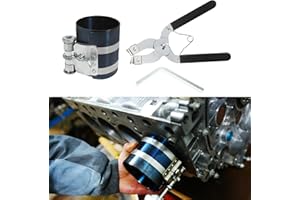 TECLEDSN Piston Ring Compressor Tool, Engine Piston Tool, Piston Ring Compressor with Piston Installer Plier, Universal Car Accessories 2.08"-6.88" Adjustable Piston Spreader Pliers Replacement for Cars