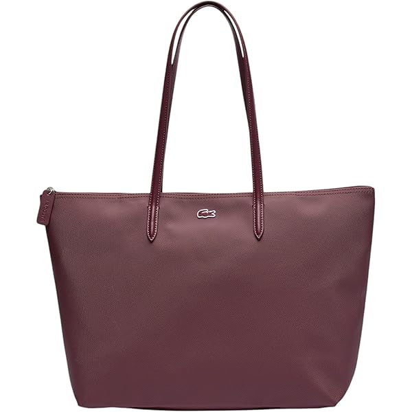 Lacoste Women's Zely Monogram Shopping Bag Tote, Light Blue