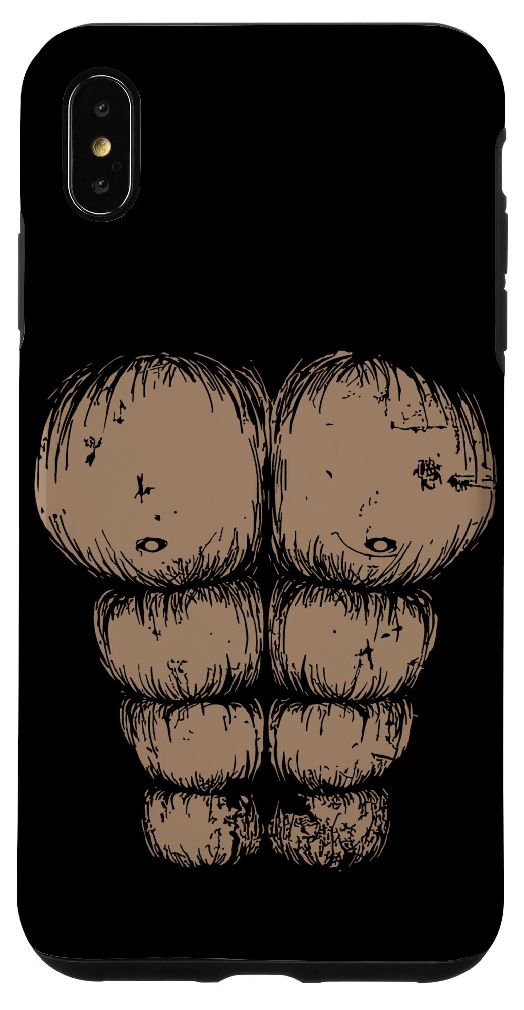 iPhone XS Max Gorilla Chest Belly TShirt Monkey Gym Muscle Funny Costume Case