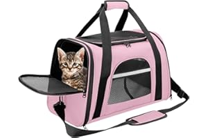 Prodigen Pet Carrier Airline Approved Pet Carrier Dog Carriers for Small Dogs, Cat Carriers for Medium Cat Small Cat, Small Pet Carrier Small Dog Carrier Airline Approved Cat Pet Travel Carrier