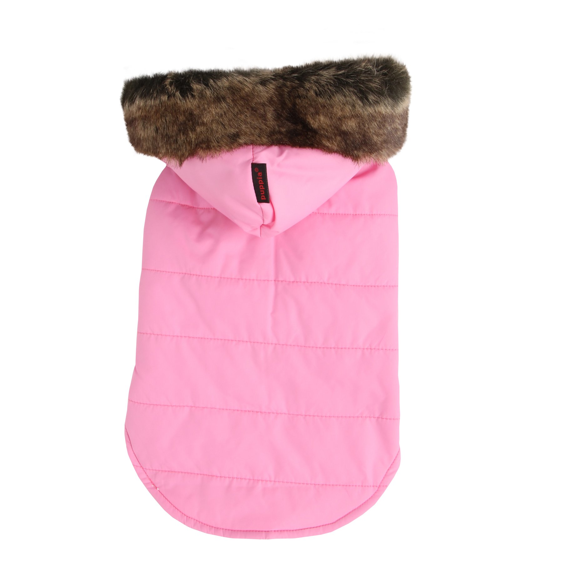 Puppia PAMD-VT026-PK-S Cody Hood Vest Dog Coat, S, Pink