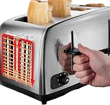 Russell Hobbs 4 Slice Toaster Perfect Toast Technology 1700W Brushed Steel view 7
