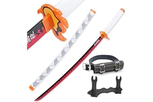 Cold Blade Demon Katana - 41 Inch Anime Replica with Belt and Stand - Durable Sword Perfect for Cosplay - Nichirin Sword with Authentic Design