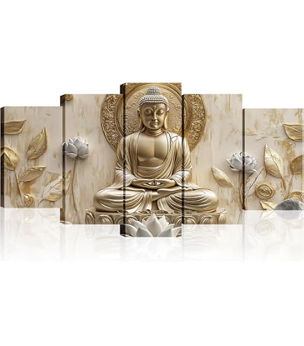 Amazon.com: Taishanwa Pop Art Buddha Jesus And Aliens Painting On