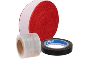 NIYANGLE Bright Red Badminton Grip Tape Sweat-Absorption Handle Band 5m Thin Towel Wrap for Tennis