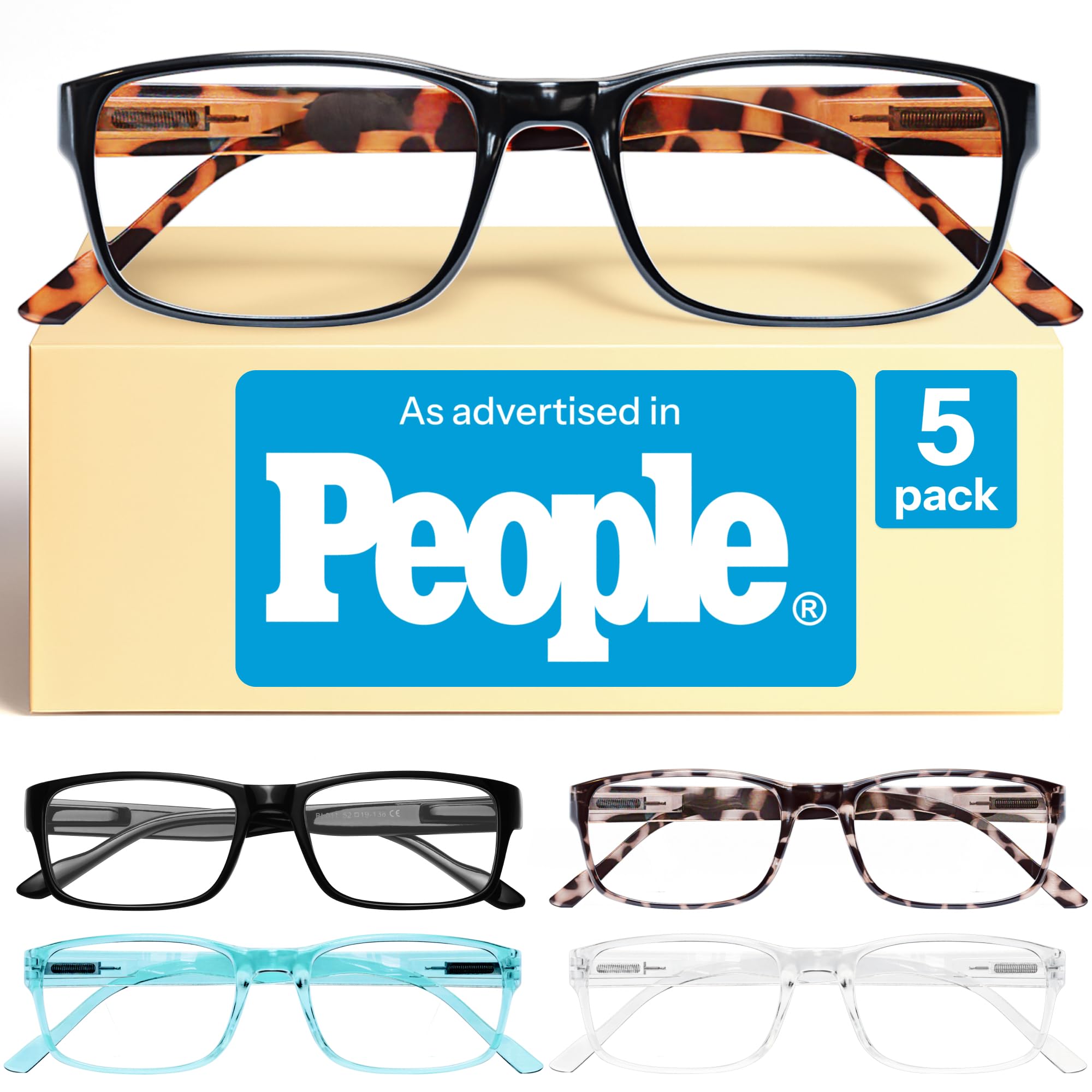 Photo 1 of 1.5. Gaoye Professional Reading Glasses for All Day - Computer Readers with Blue Light Protection - Value Pack