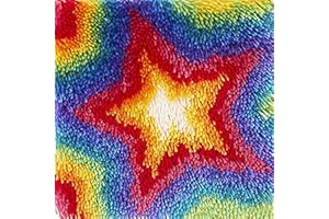 DEAR MODEL Latch Hook Kits for Kids Bear Dinasaur Elephant Panda Flower Wolf Latch Hook Kit Animals for Adults Beginner Kids Girls Boys Beginners Rug Making Kits with Pre Printed Canvas