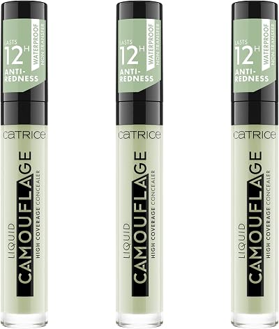 CATRICE Liquid Camouflage High Coverage Concealer Green 3 x 5 ml Waterproof