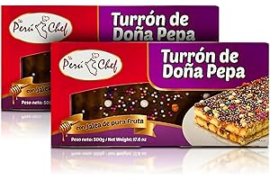 GENERIC 2 Peru chef Turron de Dona Pepa 500 gr | Peruvian Nogat Dona Pepa 17.6 Oz | 2 Pack