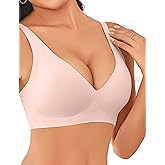 Avidlove Wireless Bras Full Coverage Seamless Comfort Colors Tshirt Bras for Women No Underwire with Padded