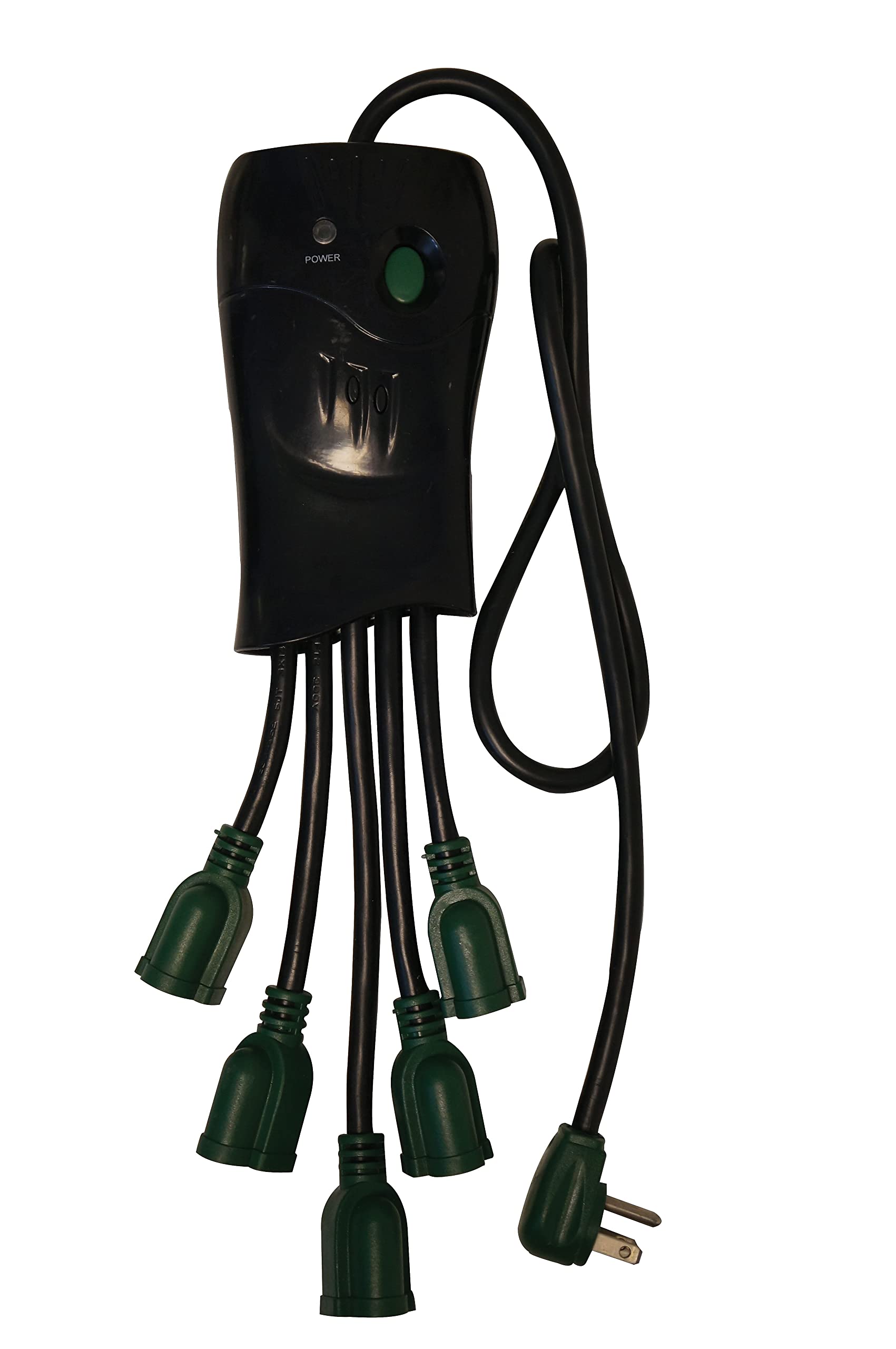 Photo 1 of Go Green Power GG-5OCT GoGreen Power 5 Outlet Surge Protector, Black (GG-5OCT)