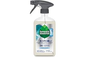 Seventh Generation Foaming Dish Spray, 3X Grease Fighters, Free & Clear, 16 Fl. Oz.