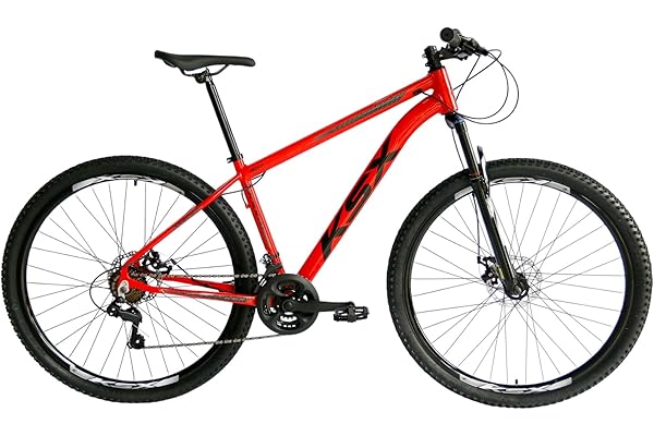Bicicleta Bike Aro 29 KSX E KSW XLT 200 MTB Alumínio 24V Marchas Rapid Fire - Cabeamento Superior Interno