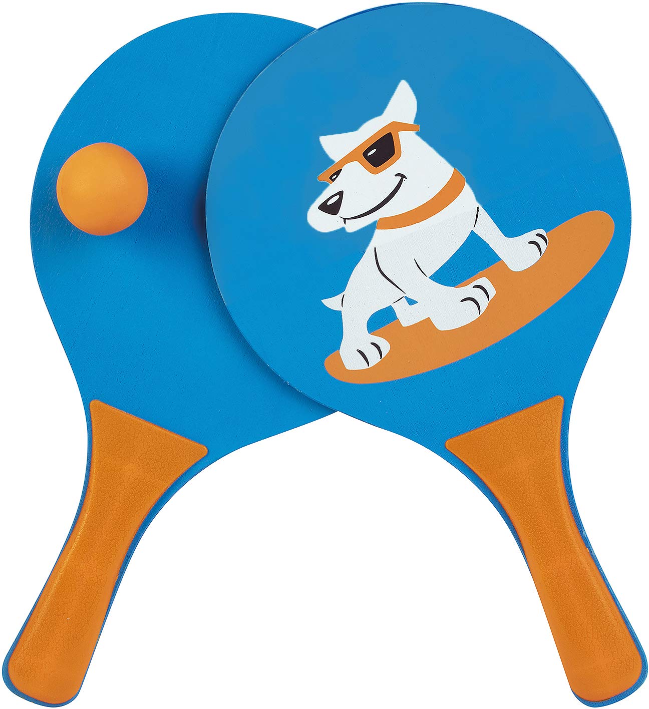 WDK- Beach Ball, BB-001-DOGGY, Blue and Orange