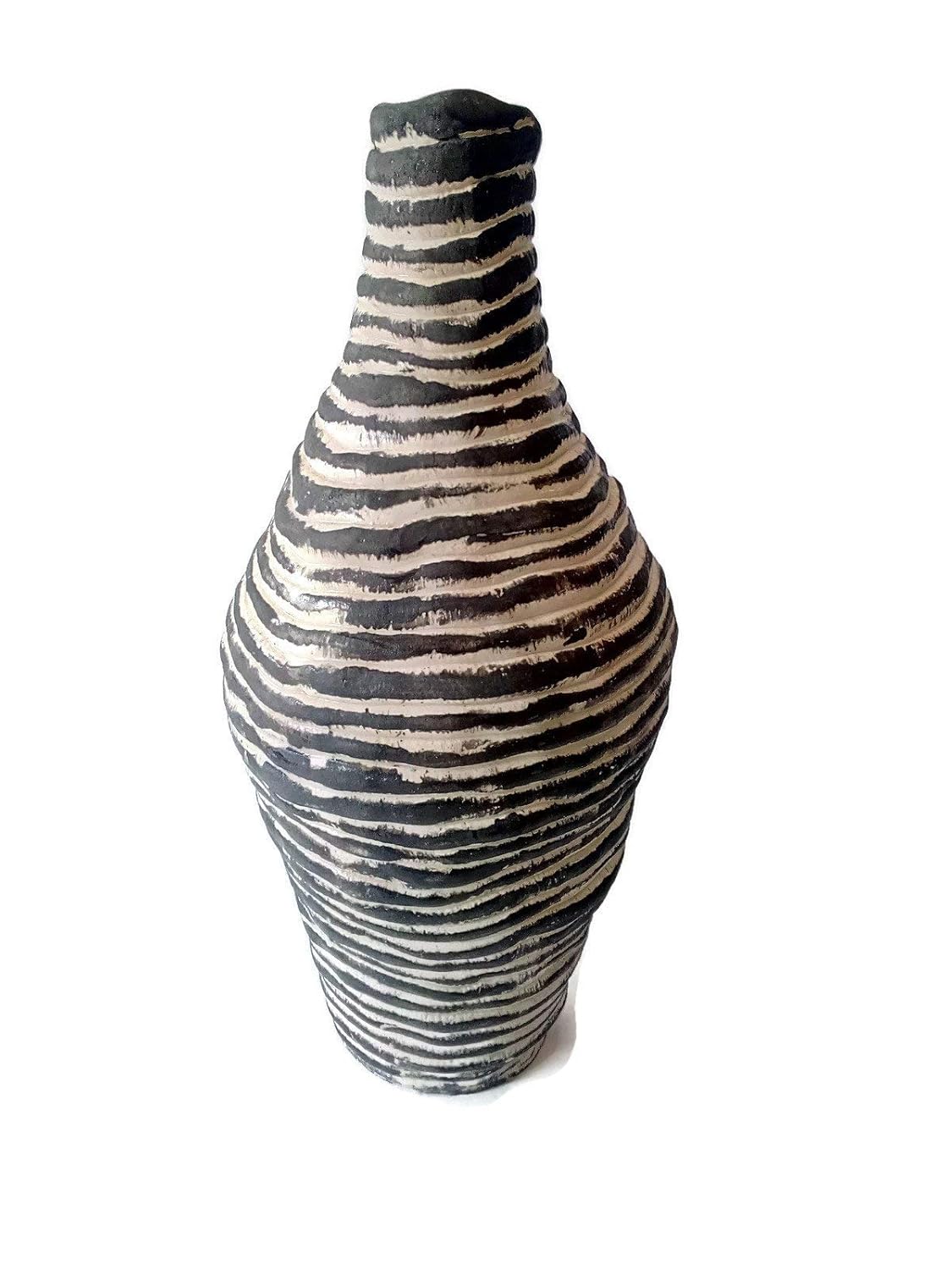 Amazon Com Black And White Ceramic Vase Pottery Flower Pot