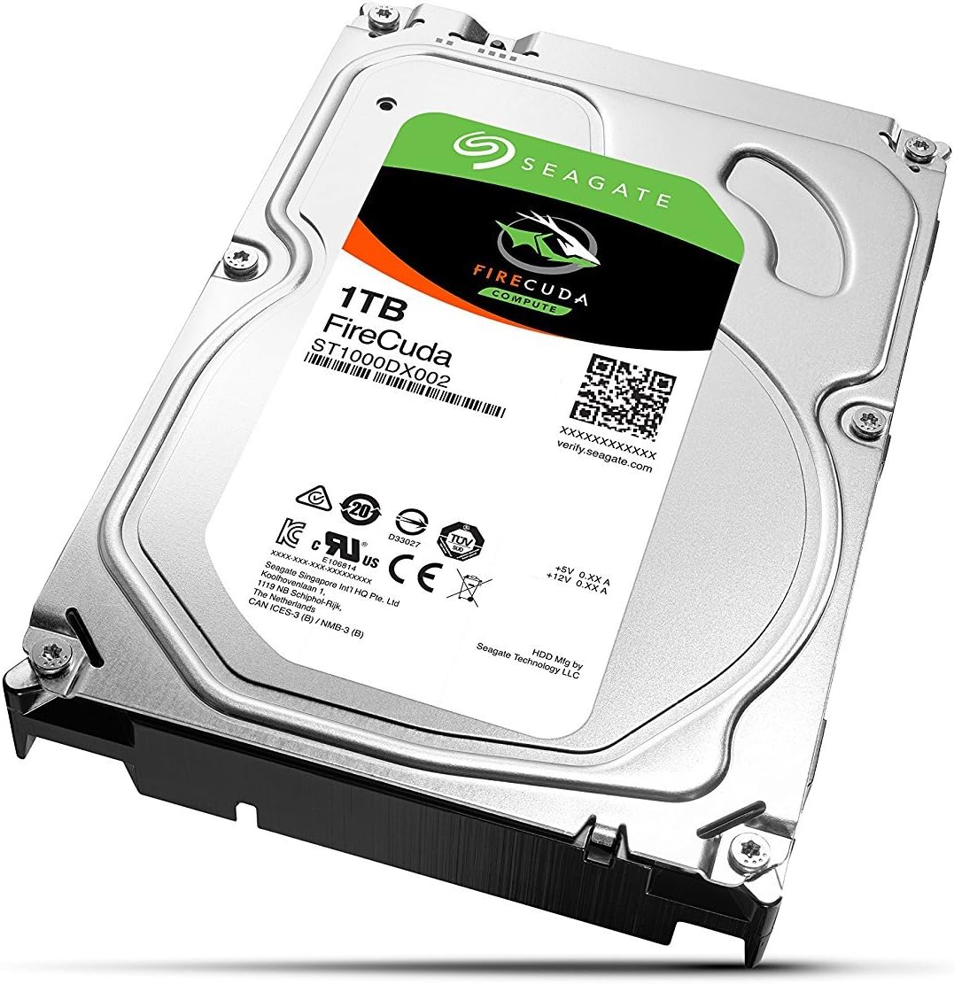Seagate FireCuda 1 TB Solid State Hybrid Drive Performance SSHD 3.5
