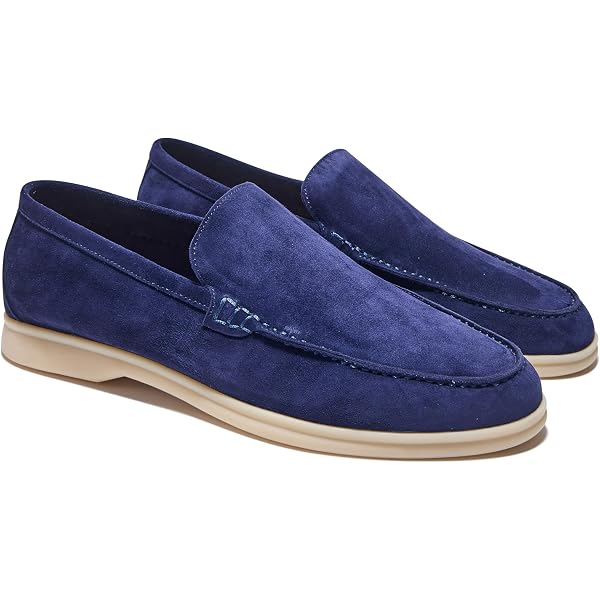 ALBERTO CICCIOLI ?? MEN\'S BLUE SUEDE COMFORT SUMMER LOAFERS ALBERTO CICCIOLI ?? MEN main image 4