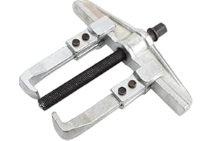GOTOTOP 4in 2 Jaw Gear Puller, Heat Treated Alloy Steel Bearing Puller Adjustable Clamping Depth and Grip Width for Automotiv