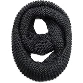 Warm Scarf for Winter Women & Men, Knit Wool Loop Infinity Scarves Thick & Chunky Neck Warmer For Cold Weather U-SY-W57