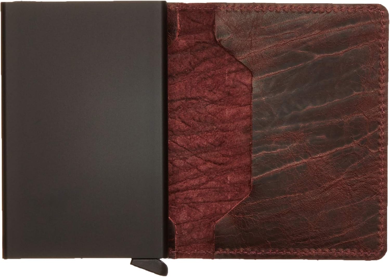 Secrid Solid Aluminium Slimline RFID Card Protector Slim Wallet in Dutch Martin - Whiskey (Bordeaux), Burgundy - Image 5