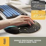 GIM Star Atlas Gaming Mouse Pad Keyboard Wrist Rest Set Memory Foam view 2