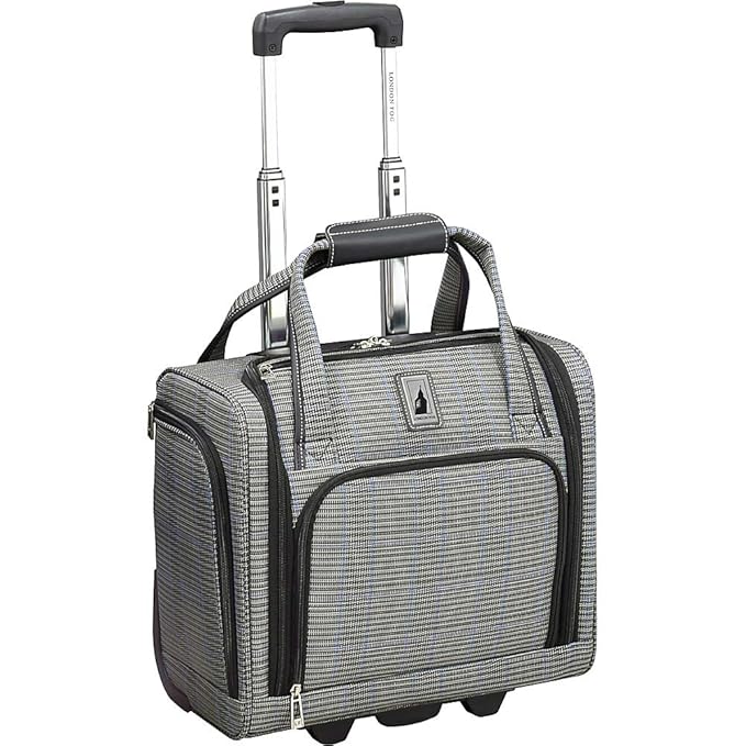 London Fog Knightsbridge Ii 15" 2Wheel Under The Seat Bag, Grey