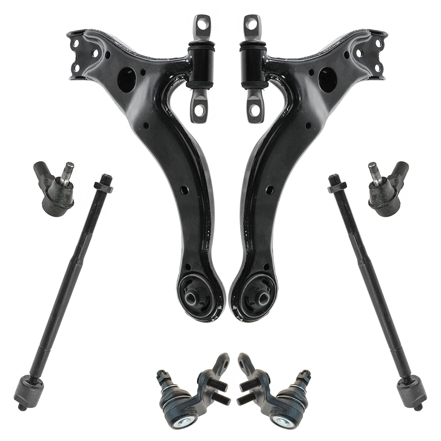 Lower Control Arm Inner Outer Tie Rod End Ball Joint Set of