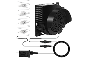 FNYDVIS Inflatable Replacement Fan Blower, 1.5A Air Blower with 4 RGB Light,3600(r/min) Waterproof Fan Blower Motor for 3-9FT Halloween Christmas Easter Yard Inflatable Decorations