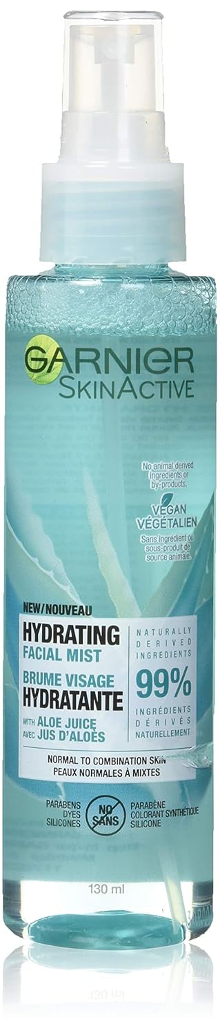 Garnier Aloe Hydrating Facial Mist Facial Treatments 4.4fl oz, pack of 1