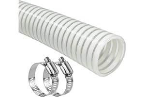 PEISONGFEI 1 1/2 Inch Swimming Pool Replacement Hose，Pool Filter Pump Connection PVC Hose For Above Ground Pools，Flexible Vinyl Hose Suction Vacuum UV- Resistant Tubing ，6FT