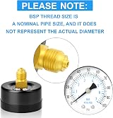 ERGAOBOY 0-6 Bar/0-100 Psi Well Pump Pressure Gauge 2 Inch Dial view 5