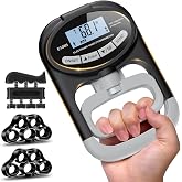 Grip Strength Tester Trainer Hand Grip Dynamometer up to 265lbs | Hand gripper Strengthener Forearm Strengthener Wrist Exerciser for Sports