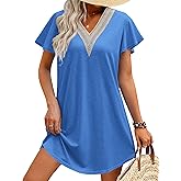 AI'MAGE Women's Swimsuit Coverups Bikini Beach Swimwear Cover Up V Neck Bathing Suit Cover Up Beach Dress