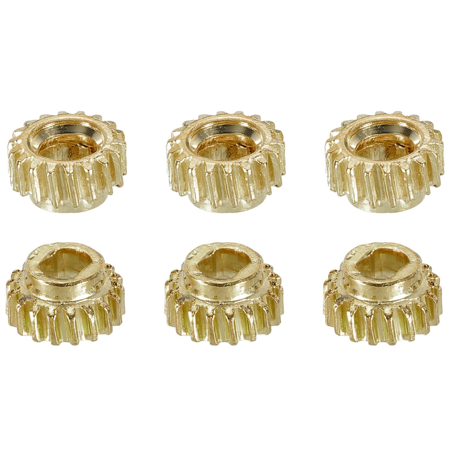 Photo 1 of PATIKIL Classical Guitar String Tuning Pin Gear 3.6mm Flat Hole Gold Tone for Guitar Tuning Pack of 6