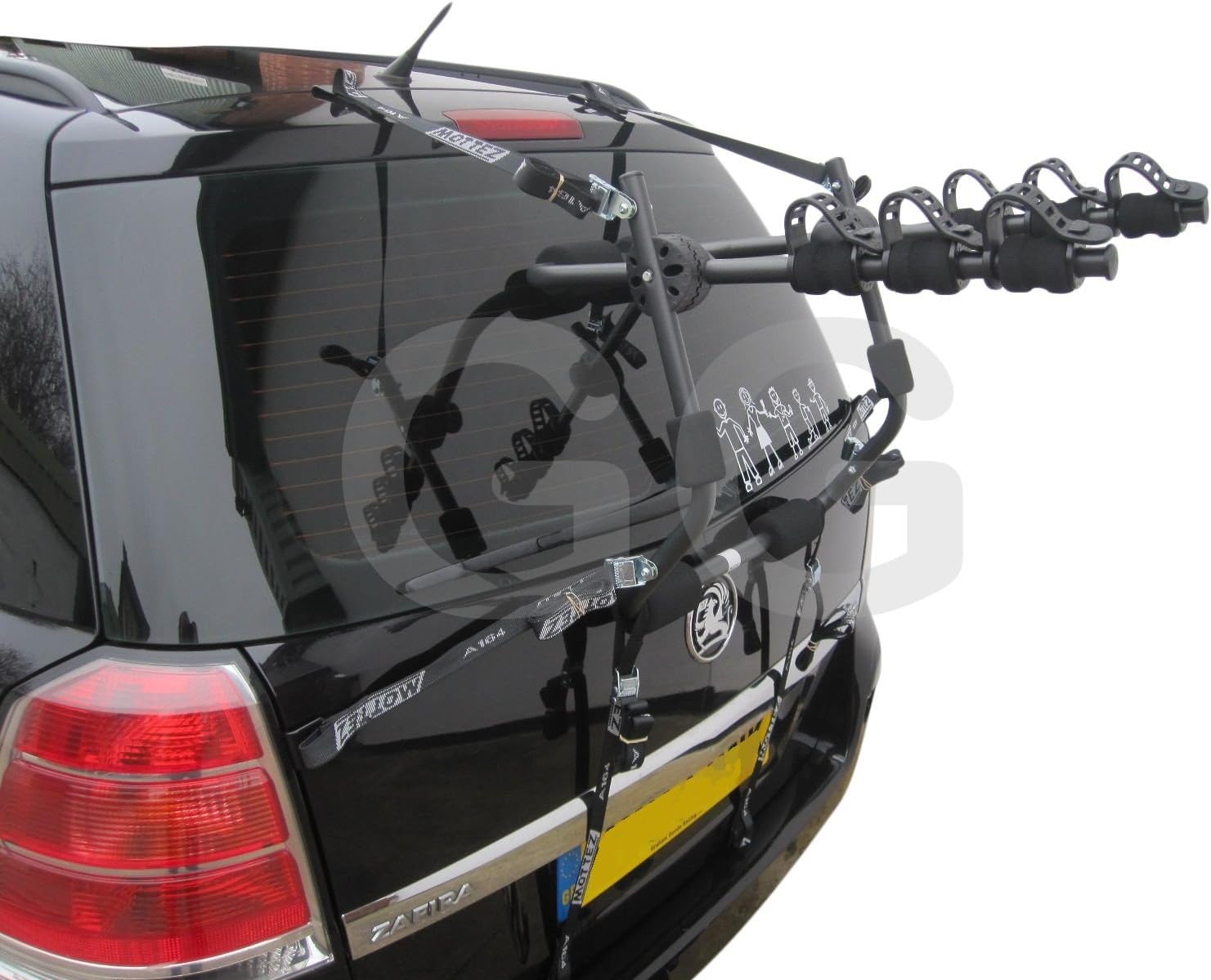 boot mounted bike rack