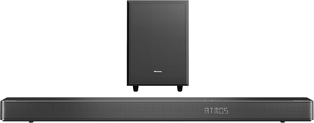 Hisense AX3120G 3.1.2 Channel Soundbar with Wireless Subwoofer Dolby Atmos