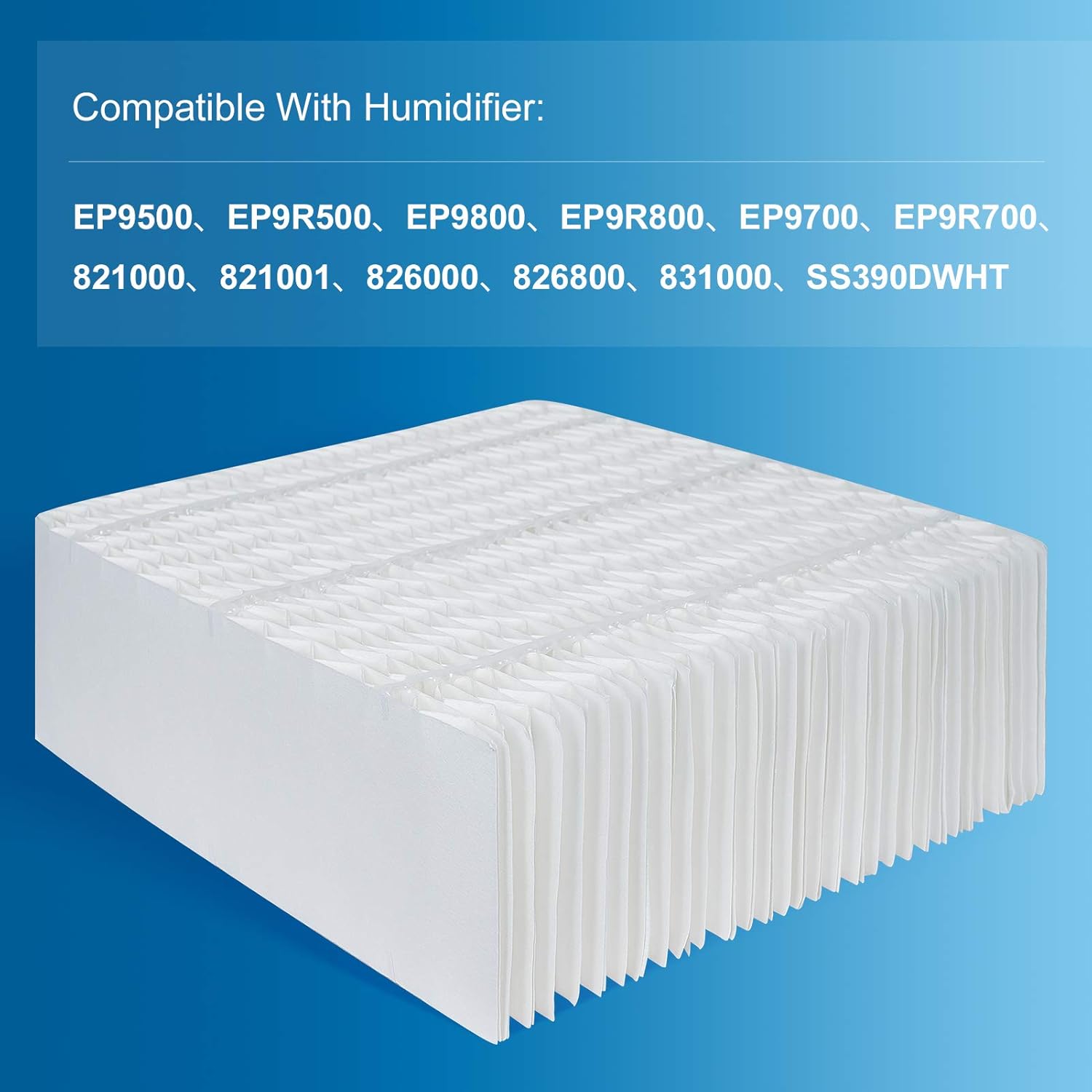 MYTWO Humidifier Wick Filter, Replacement for Essick Air 1043 Filter - Compatible with Models EP9 500 700 800, EP9R 500, Spacesaver 800 8000 Series Humidifiers -