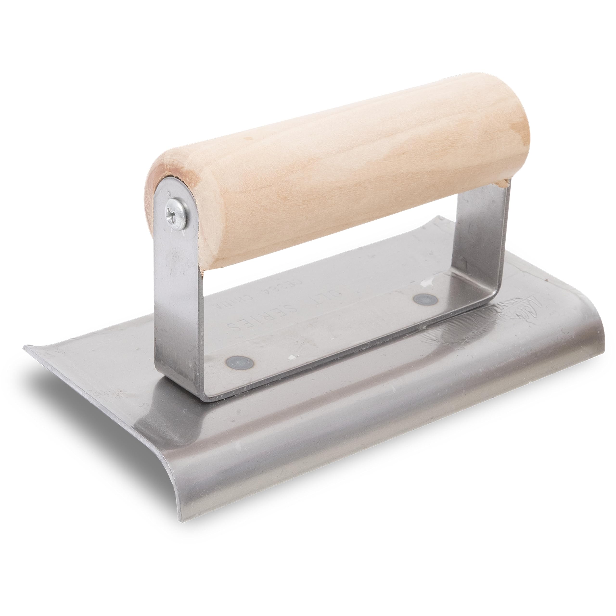 Marshalltown Concrete Edging Trowel, R 10 mm, L 13 mm, Steel, 152 x 70 mm, Silver, 92