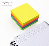 Snopake Neon Sticky Notes Cube 450 Sheets 76 x 76 mm Assorted Colours view 3