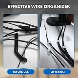 YHQZ 60 Pcs Self-Adhesive Cable Clips Wire Organizer Transparent view 5