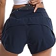 Kcutteyg Running Shorts for Women with Liner High Waisted Lightweight Womens Workout Shorts with Pocket