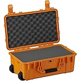 Condition 1 22" Large Rolling Lockable Hard Storage Case with Foam, Waterproof Protective Box for Camera, Tactical, Scientific Gear, Made in USA, 300, 21.84"x13.82"x9"