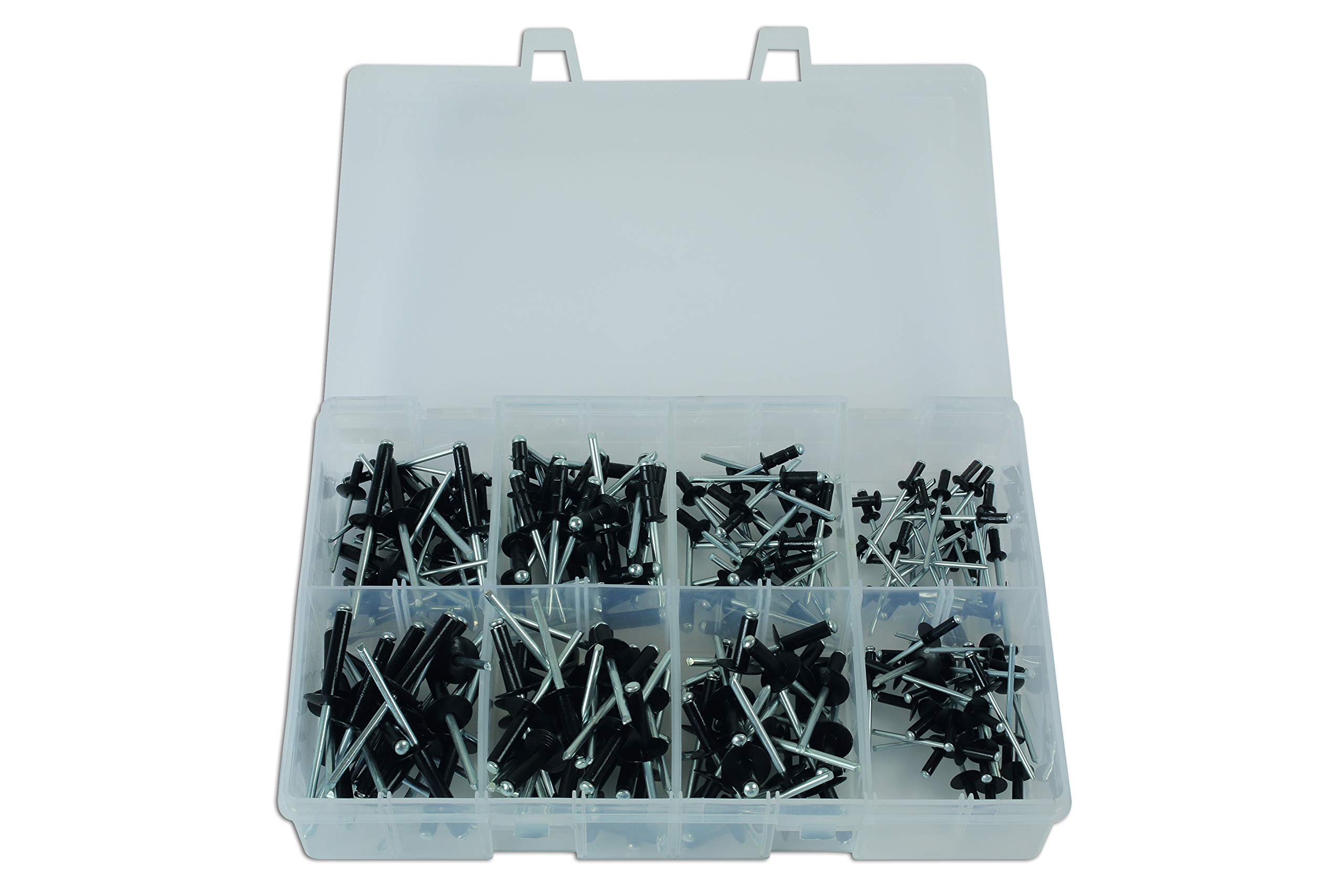 Connect 31844 Assorted Popular Black Rivets 200pc