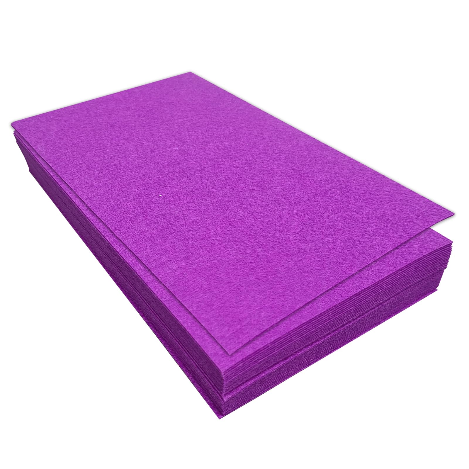 Jtnohx Stiff Felt Sheets, 32 Pcs Felt Fabric for Crafts, 17.78×28.7cm Colour Fabric Square for Art and Craft DIY Supplies(Purple) — image 1
