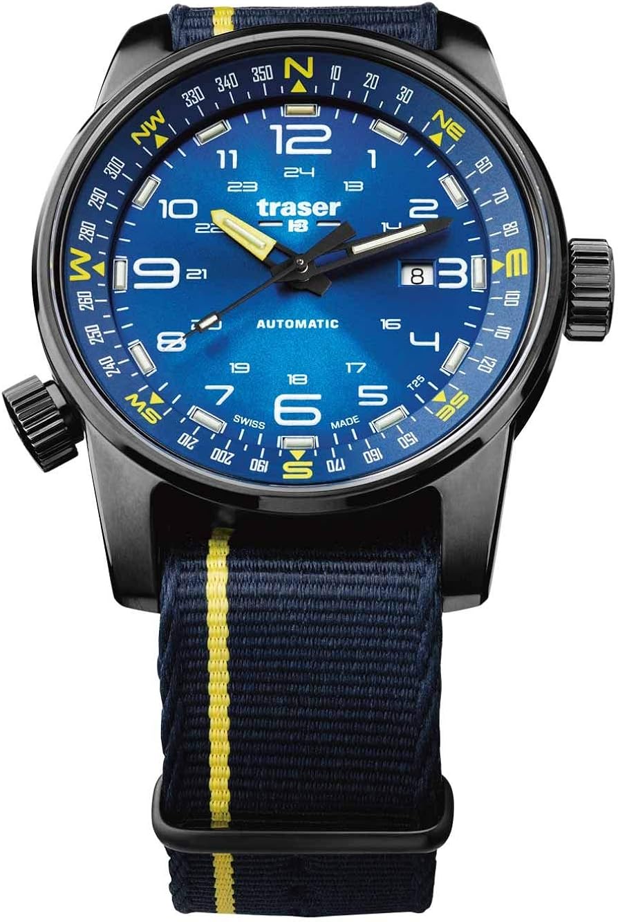 traser H3 Mens Watch P68 Pathfinder Automatic Blue 107719 traser H3