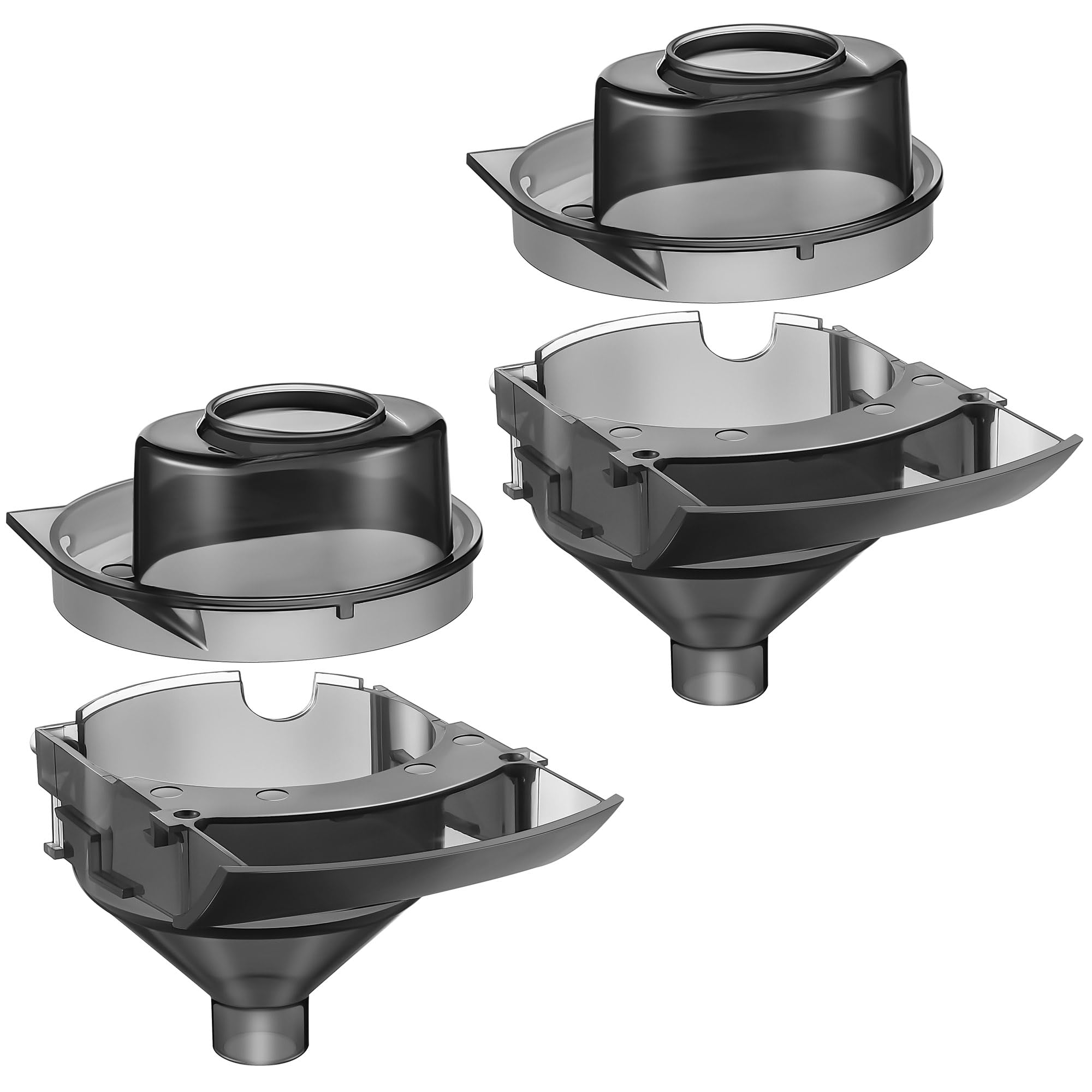 Photo 1 of Gulfmew 2 Sets Replacement Funnel Compatible with Baby Brezza Replacement Parts Funnel and Cover Baby Formula Dispenser, Grey
