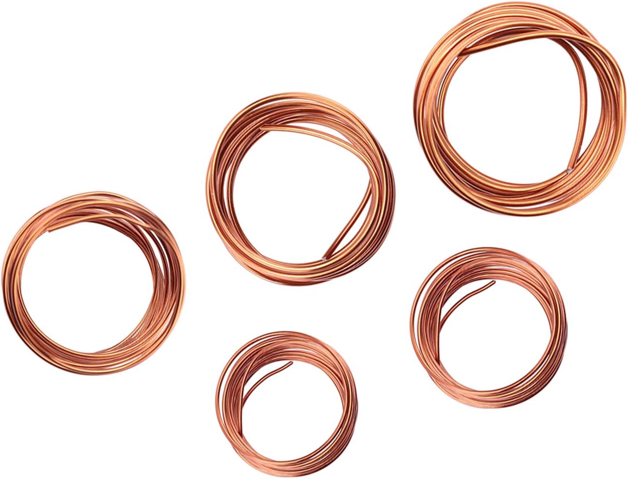 Bonsai Wire Set,Copper Bonsai Training Wire for Bonsai Tree Kit 1.0mm,1.5mm,2.0mm,2.5mm, 3.0mm (Bronze)